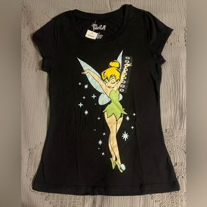 Disney tinkerbell girls shirt size m juniors - more like a small